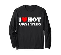 J'adore Hot Cryptids, un monstre drôle, fan de créatures cryptozoologiques Manche Longue