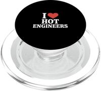 J'adore Hot Engineers, Un Jeu de Mots drôle et Sarcastique PopSockets PopGrip pour MagSafe