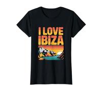 J'adore Ibiza, Une Escapade côtière au Coucher du Soleil T-Shirt Graphique avec Valeur