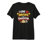 J'adore irriter Mon père drôle de Fille T-Shirt Haut de Gamme
