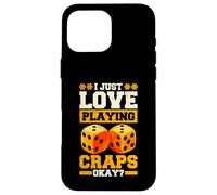 J'adore Jouer au Craps, OK Gambling Coque pour iPhone 16 Pro Max