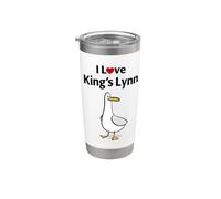 J'adore King's Lynn Gobelet isotherme en acier inoxydable double paroi