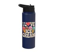 J'adore la crème glacée Colorful Delight Stainless Steel Insulated Water Bottle