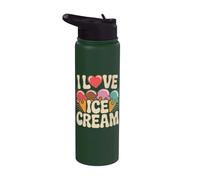 J'adore la crème glacée Colorful Delight Stainless Steel Insulated Water Bottle