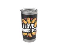 J'adore la cuisine Burritos Taco Wrap Gobelet isotherme en acier inoxydable double paroi