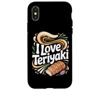 J'adore la joie culinaire des amateurs de teriyaki aux saveurs audacieuses Coque pour iPhone X/XS