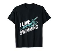 J'adore la Natation, Un Art de Nageur passionné T-Shirt Graphique avec Valeur