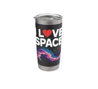 J'adore la nébuleuse du cosmos galactique spatial Gobelet isotherme en acier inoxydable double paroi