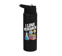 J'adore la recherche, la curiosité et l'exploration Stainless Steel Insulated Water Bottle