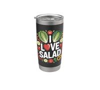 J'adore la salade Fresh Veggie Passion Gobelet isotherme en acier inoxydable double paroi