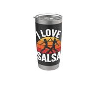 J'adore la salsa, la danse, Groove Passion Gobelet isotherme en acier inoxydable double paroi