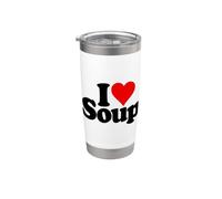 J'ADORE LA SOUPE AU CŒUR Gobelet isotherme en acier inoxydable double paroi