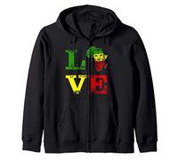 J'adore l'Afrique. Rastafari Lion Rouge Vert Jaune Sweat à Capuche