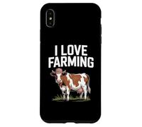 J'adore l'agriculture avec d'adorables vaches amusantes Coque pour iPhone XS Max