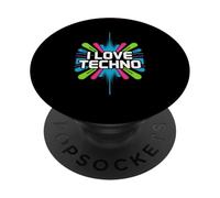J'adore l'ambiance du Techno Rave Festival PopSockets PopGrip Adhésif
