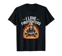 J'adore l'appréciation du héros Courageux des Pompiers T-Shirt Graphique avec Valeur