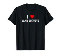 J'adore l'arpentage des Terres - Heart Surveyor Acre Farm Real Estate T-Shirt
