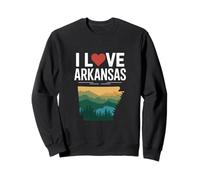 J'adore l'art de la Silhouette de l'État de l'Arkansas Sweatshirt
