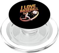 J'adore l'art des Joueurs passionnés de Baseball PopSockets PopGrip pour MagSafe