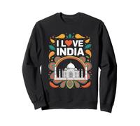J'adore l'art emblématique du Taj Mahal en Inde Sweatshirt