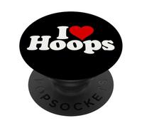 J'adore Le Basket À CERCEAUX en Forme DE CŒUR PopSockets PopGrip Adhésif