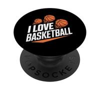 J'adore Le Basket-Ball, Les cerceaux de Sport et l'énergie PopSockets PopGrip Adhésif