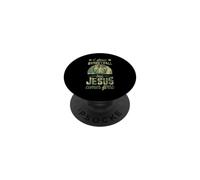 J'adore Le Basket mais Jésus Vient en Premier, Un chrétien drôle PopSockets PopGrip Adhésif