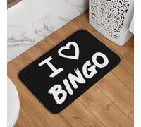 J'adore Le Bingo Welcome Paillassons Anti-Salissures Paillasson Intérieur Lavable en Machine Paillasson D'Entree pour Porte Baignoire Chambre 40X60Cm