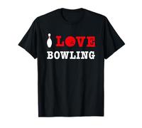 J'adore le bowling avec une parodie drôle d'épingle et de T-Shirt