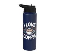 J'adore le café Café Beans Latte Art Brew Adore Stainless Steel Insulated Water Bottle