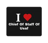J'adore Le Chef D'État-Major De L'Usaf Tapis De Souris Durable Mouse Pad Petit Mousepad pour Maison Bureau Jeu 25X30Cm