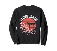 J'adore le coucher de soleil de Cherry Blossom Torii au Japon Sweatshirt