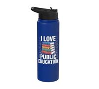 J'adore le design d'avocat passionné par l'éducation publique Stainless Steel Insulated Water Bottle