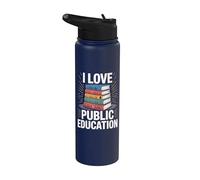 J'adore le design d'avocat passionné par l'éducation publique Stainless Steel Insulated Water Bottle