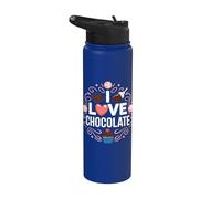 J'adore le dessert sucré au chocolat Stainless Steel Insulated Water Bottle