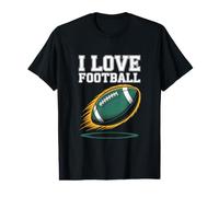 J'adore Le Football, American Game Passion T-Shirt Graphique avec Valeur