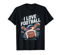 J'adore Le Football : Cosmic Touchdown Adventure T-Shirt Graphique avec Valeur