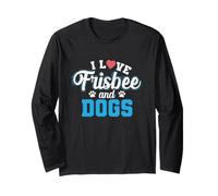 J'adore Le Frisbee et Les Chiens Manche Longue