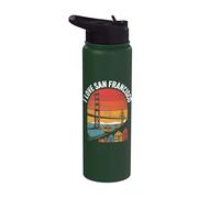 J'adore le Golden Gate Bridge de San Francisco Stainless Steel Insulated Water Bottle