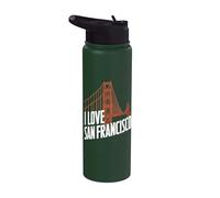J'adore le Golden Gate Bridge de San Francisco Stainless Steel Insulated Water Bottle