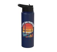 J'adore le Golden Gate Bridge de San Francisco Stainless Steel Insulated Water Bottle