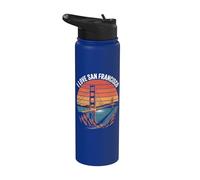 J'adore le Golden Gate Bridge de San Francisco Stainless Steel Insulated Water Bottle