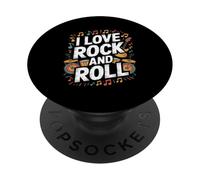 J'adore le groupe de musique Rock and Roll Vibes PopSockets PopGrip Adhésif