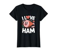 J'adore Le Jambon, Jolie et Adorable œuvre d'art sur la Viande T-Shirt Graphique avec Valeur
