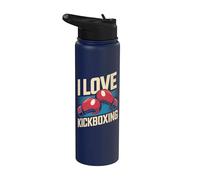 J'adore le kickboxing Boxer Spirit Strength Stainless Steel Insulated Water Bottle