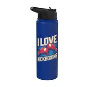 J'adore le kickboxing Boxer Spirit Strength Stainless Steel Insulated Water Bottle