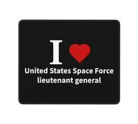J'adore Le Lieutenant-Général De La Force Spatiale des États-Unis Tapis De Souris Lavable Mouse Pad Résistant À Usure Mousepad pour Jeu Voyage Maison 25X30Cm