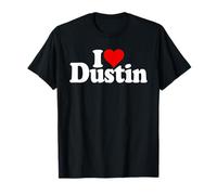 J'adore Le NOM DE Dustin en Forme DE CŒUR sur Un T-Shirt T-Shirt