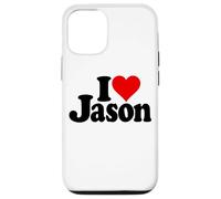 J'adore Le NOM DE Jason en Forme DE CŒUR sur Un T-Shirt Coque pour iPhone 12/12 Pro