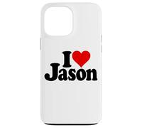 J'adore Le NOM DE Jason en Forme DE CŒUR sur Un T-Shirt Coque pour iPhone 13 Pro Max